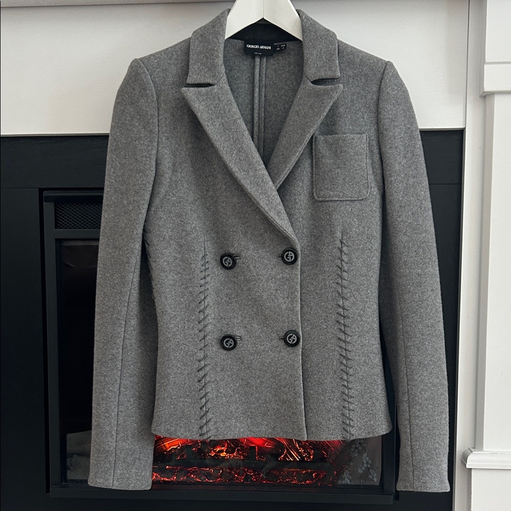 Giorgio Armani high end Double-Breasted wool Jacket